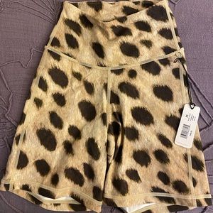 Weworewhat cheetah bike shorts